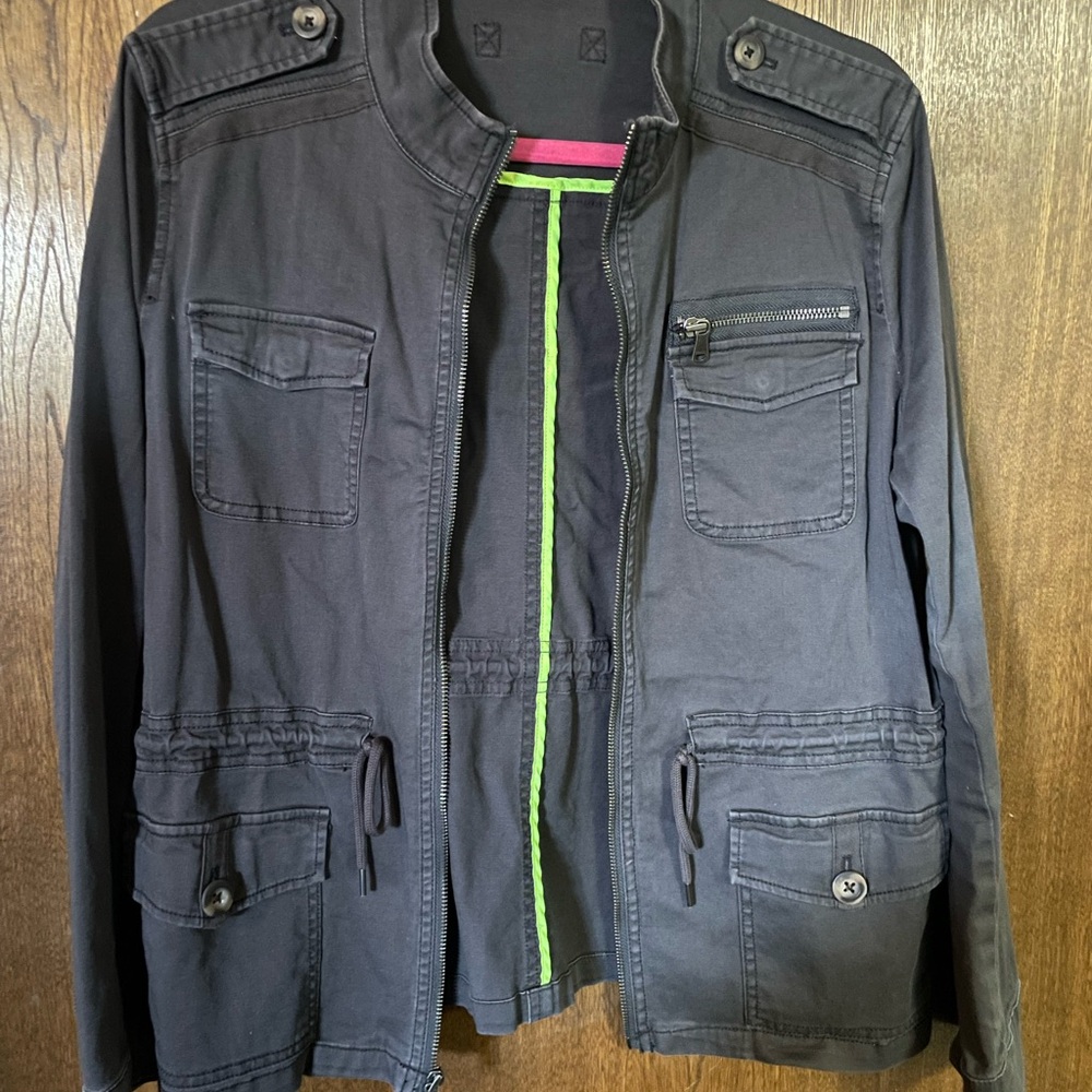 Express Gray Utility Jacket